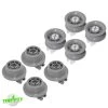 00611475 00611666 Dishwasher Dishrack Wheel Kit For Bosch / Thermador