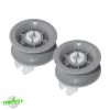 00611666 (2 Pack) Dishwasher Upper Dishrack Wheel For Bosch / Thermador -Home Appliance Parts APN611666 2PK 50848.1615816909