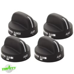 8273103 (4 Pack) Range Burner Knob For Whirlpool / Estate / Amana