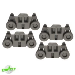 W10195416V (4 Pack) Dishwasher Lower Wheel For KitchenAid / Maytag / Whirlpool