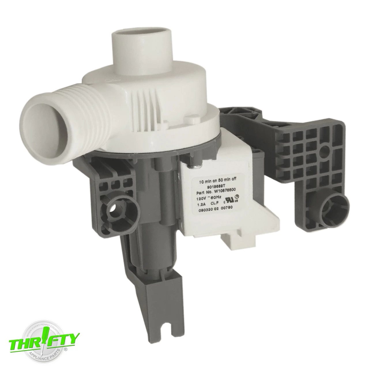 W10876600 Washer Drain Pump For Whirlpool / Maytag / Crosley 3 W10876600 Washer Drain Pump For Whirlpool / Maytag / Crosley