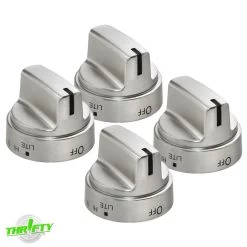 WB03X24818 (4 Pack) Range Burner Knob For GE
