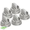 WB03X24818 (5 Pack) Range Burner Knob For GE -Home Appliance Parts APNWB03X24818 5PK 68252.1707736221