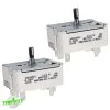 WB24T10025 (2 Pack) Range 8" Burner Infinite Switch For GE / Hotpoint -Home Appliance Parts APNWB24T10025 2PK 69041.1615818663