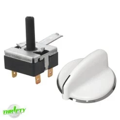 WE4M519 WE01X20378 Dryer Start Switch & Knob Kit For GE / Hotpoint