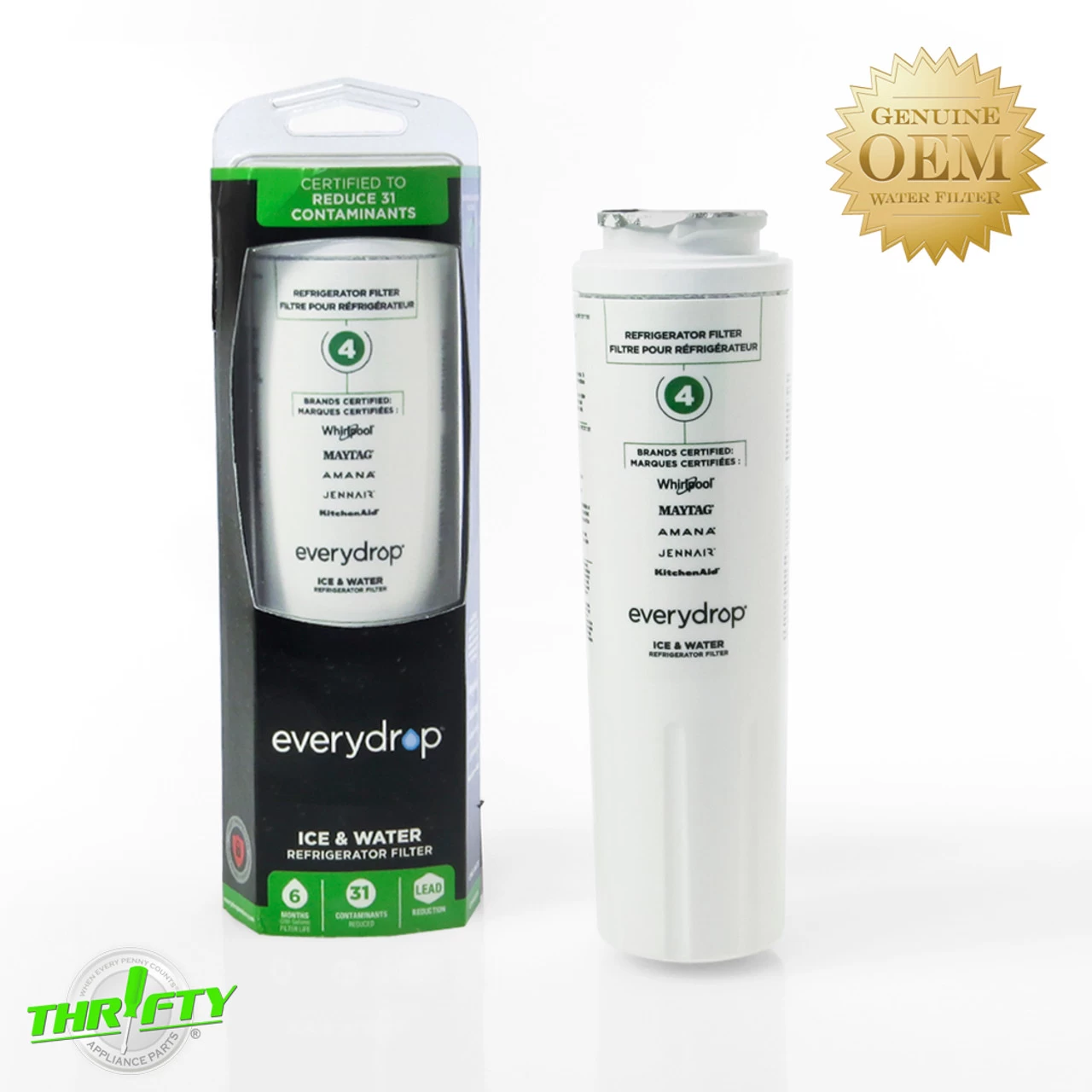 EDR4RXD1 #4 EveryDrop Whirlpool / Maytag Refrigerator Ice & Water Filter 3 EDR4RXD1 #4 EveryDrop Whirlpool / Maytag Refrigerator Ice & Water Filter